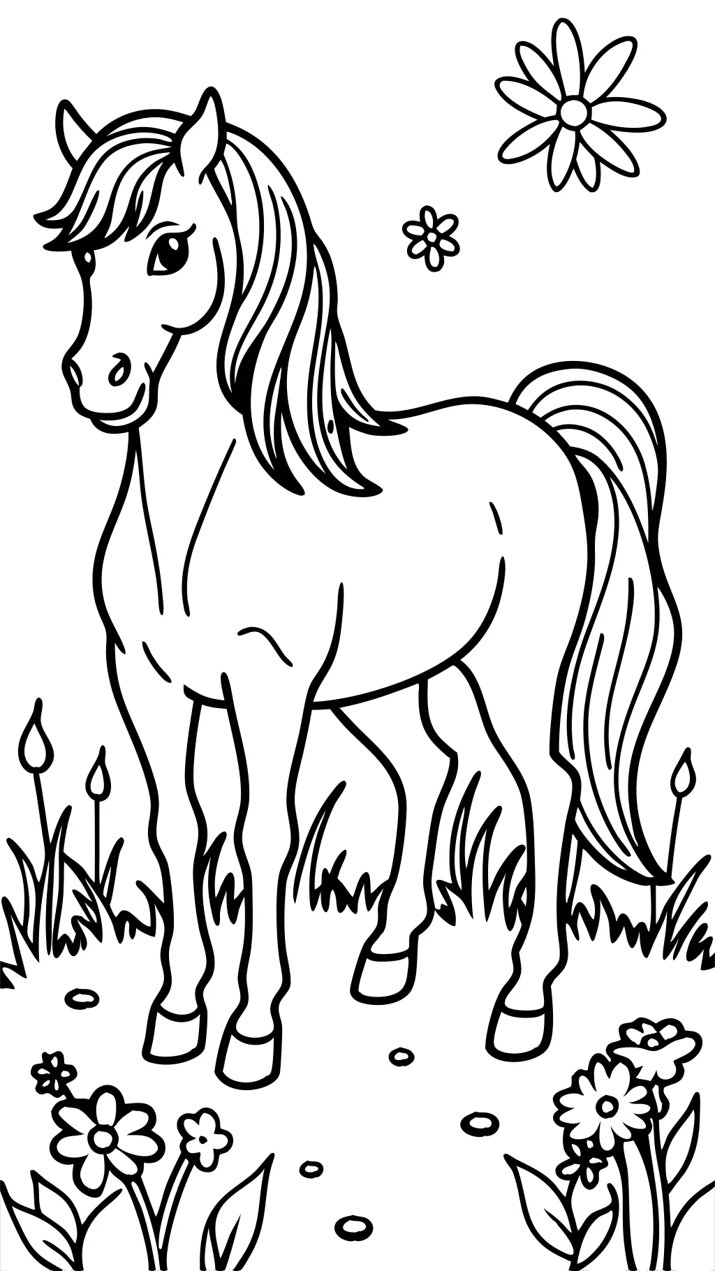 beaux coloriages de chevaux